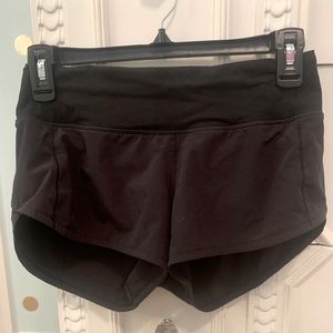 Black Lululemon shorts size 2